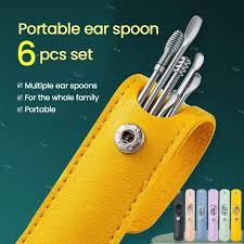 Ear Wax Cleaning Kit, 6 Pcs portable ear spoon